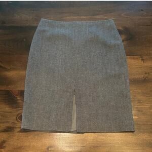 Boden Wool Blend Double‎ Slit Skirt Back Zipper Women's Size 8R Made In Romania
